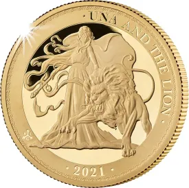 2021 Una & the Lion 1oz Gold Proof Coin - SOLD OUT