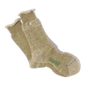 Anonymous Ism Olive Green Sun Hemp Pile Crew Socks