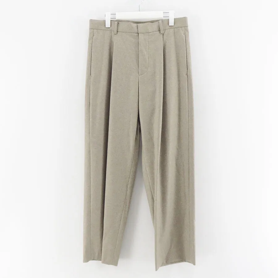 【ATON/エイトン】<br>MERINO COLLEGE FLANNEL WIDE PANTS <br>PRAGCW0900