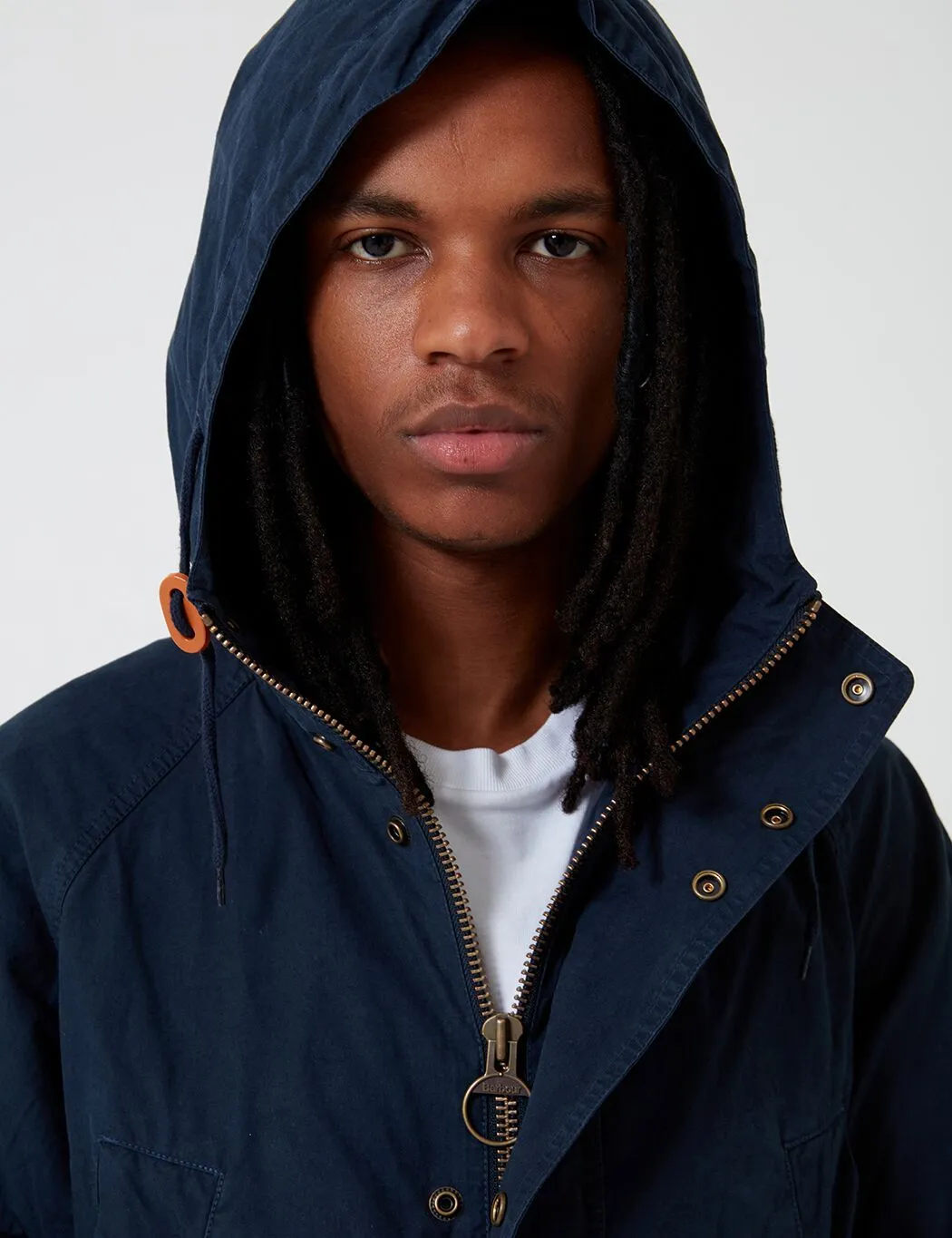 Barbour x Engineered Garments Washed Highland Parka - Navy Blue