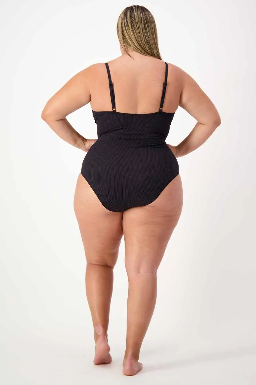 Coolum Core Support One Piece Swim - Black Texture