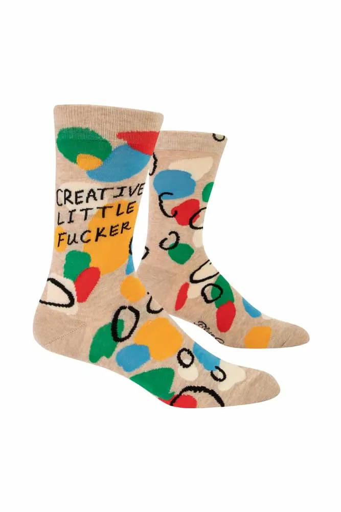 Creative Little Fucker Mens Crew Socks