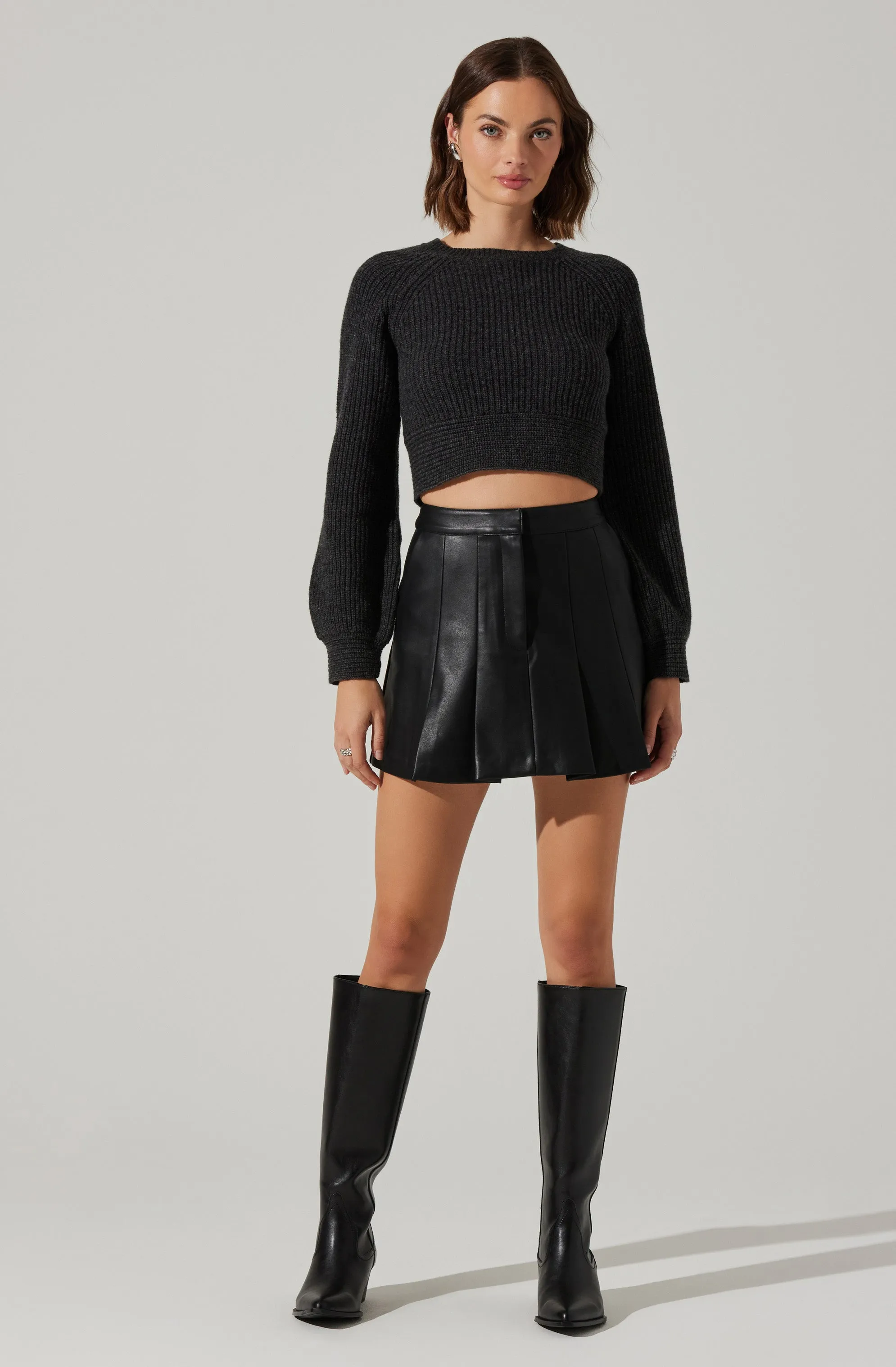 Eila Contrast Bow Back Sweater