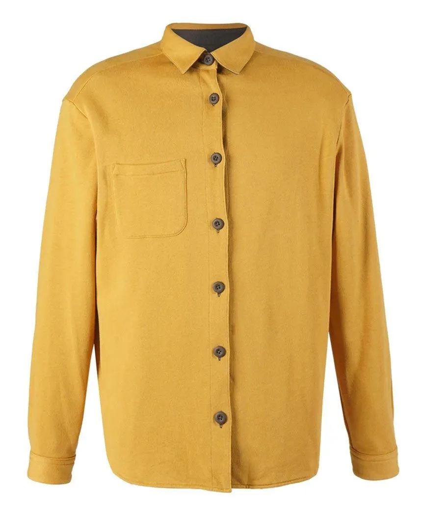 Flannel Jersey Reversible Graphite Mustard Jacket