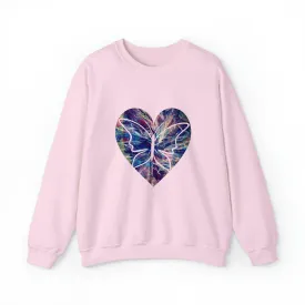 Heart butterfly Unisex Heavy Blend™ Crewneck Sweatshirt