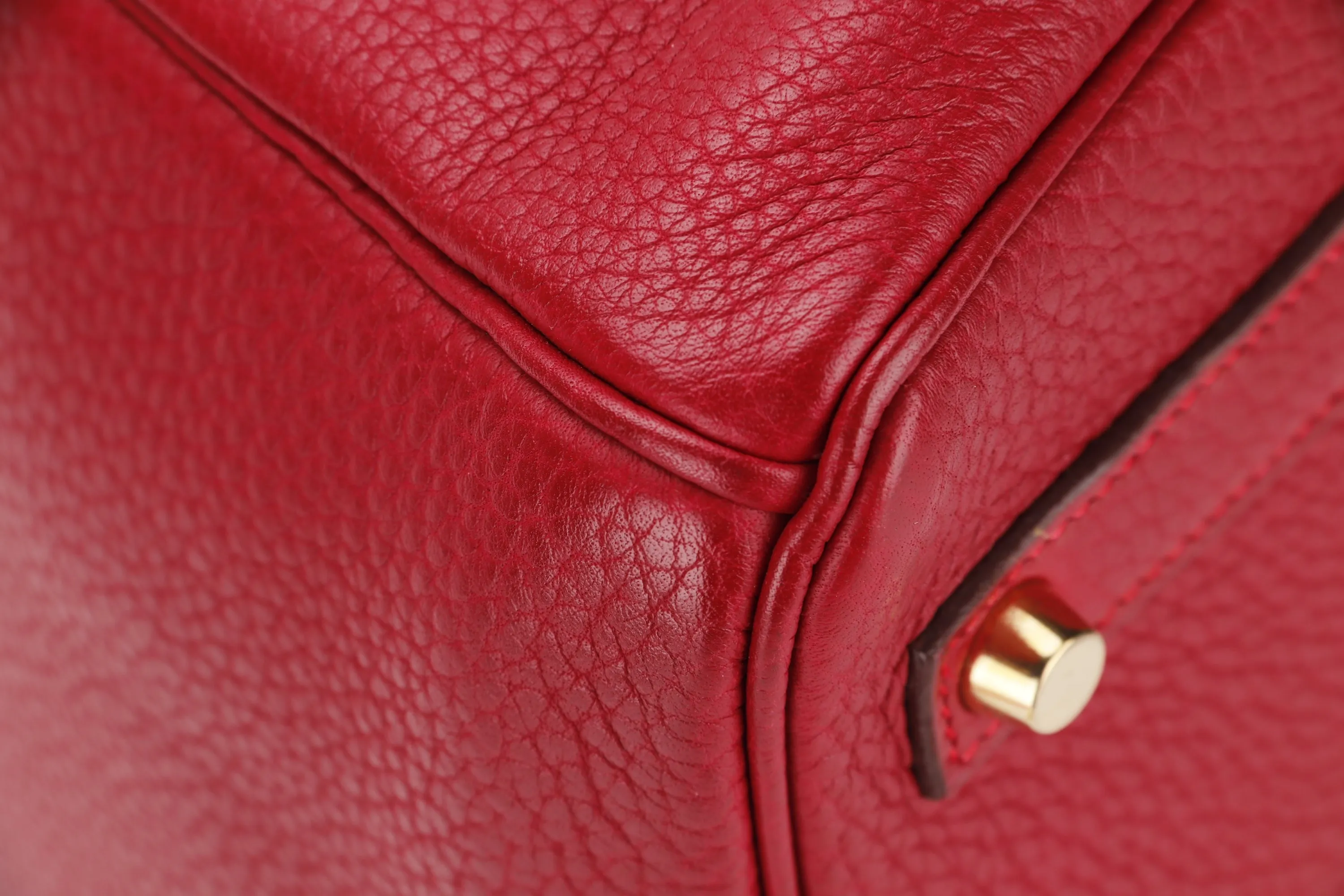 HERMES BIRKIN 35 (STAMP G) ROUGE VERMILLON TOGO LEATHER GOLD HARDWARE, WITH LOCK, KEYS, RAINCOAT & DUST COVER