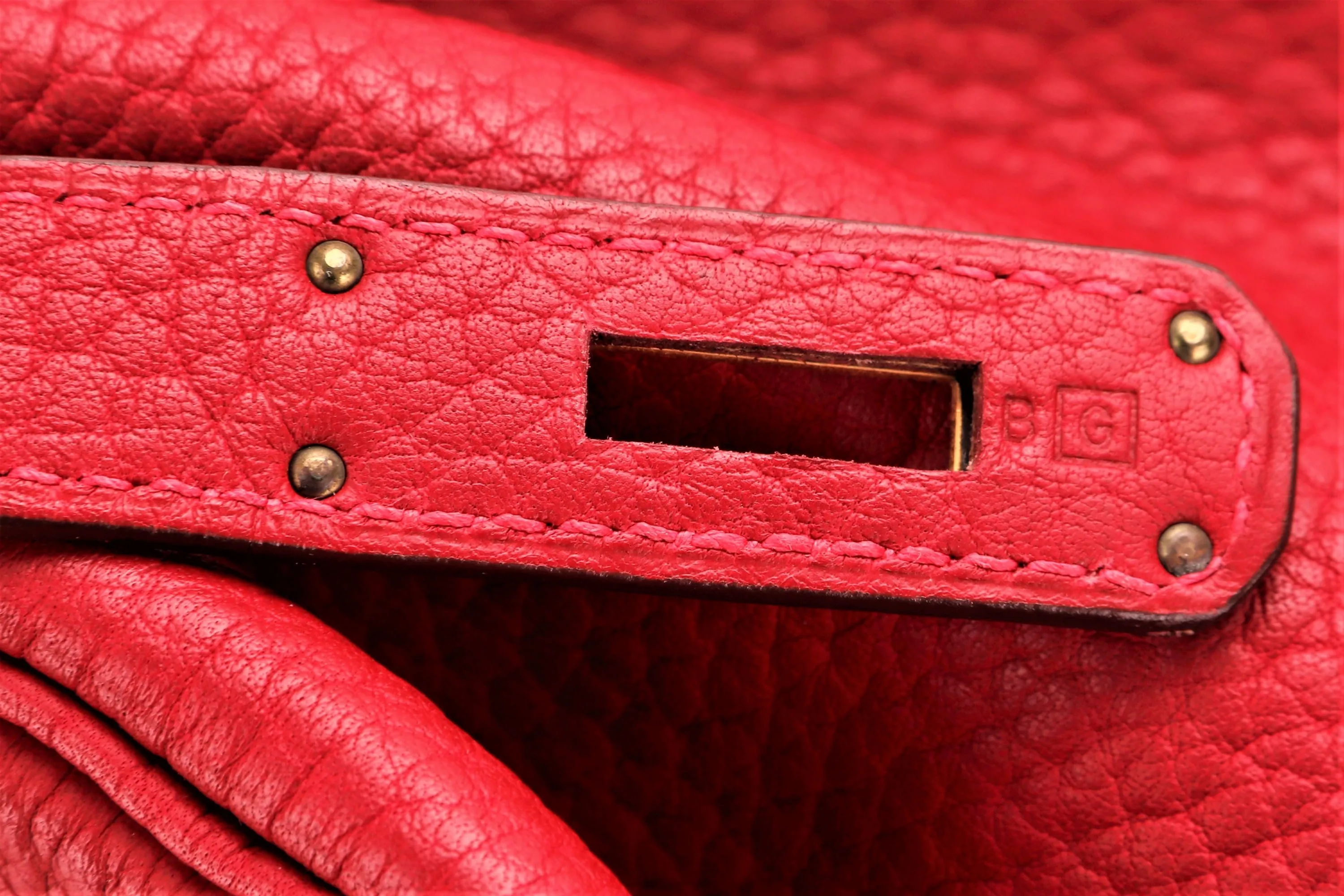 HERMES BIRKIN 35 (STAMP G) ROUGE VERMILLON TOGO LEATHER GOLD HARDWARE, WITH LOCK, KEYS, RAINCOAT & DUST COVER