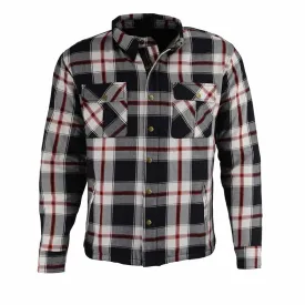 Men’s Armored Checkered Flannel Biker Shirt w/ Aramid® by DuPont™ Fibers