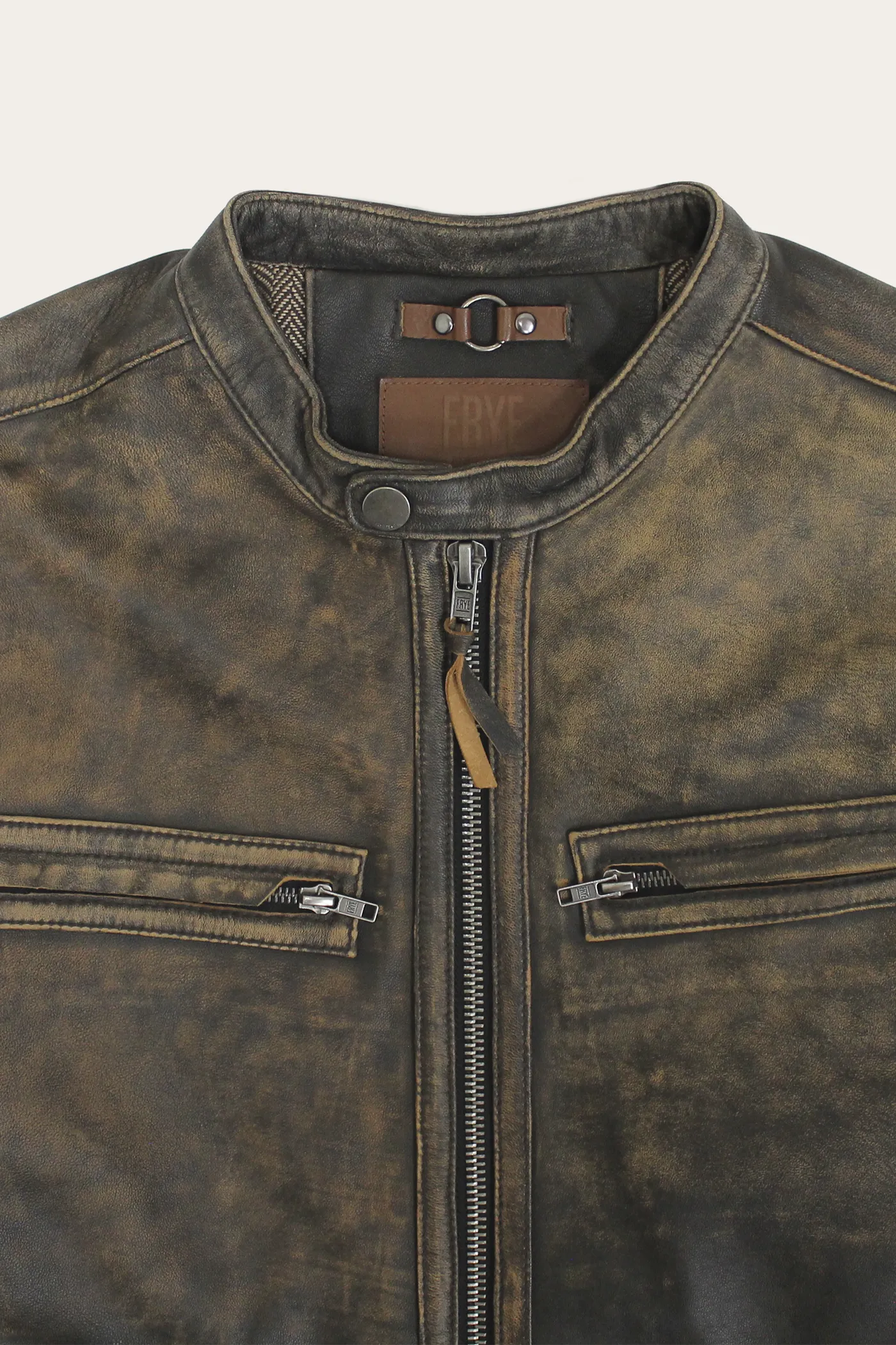 Ombre Racer Leather Jacket