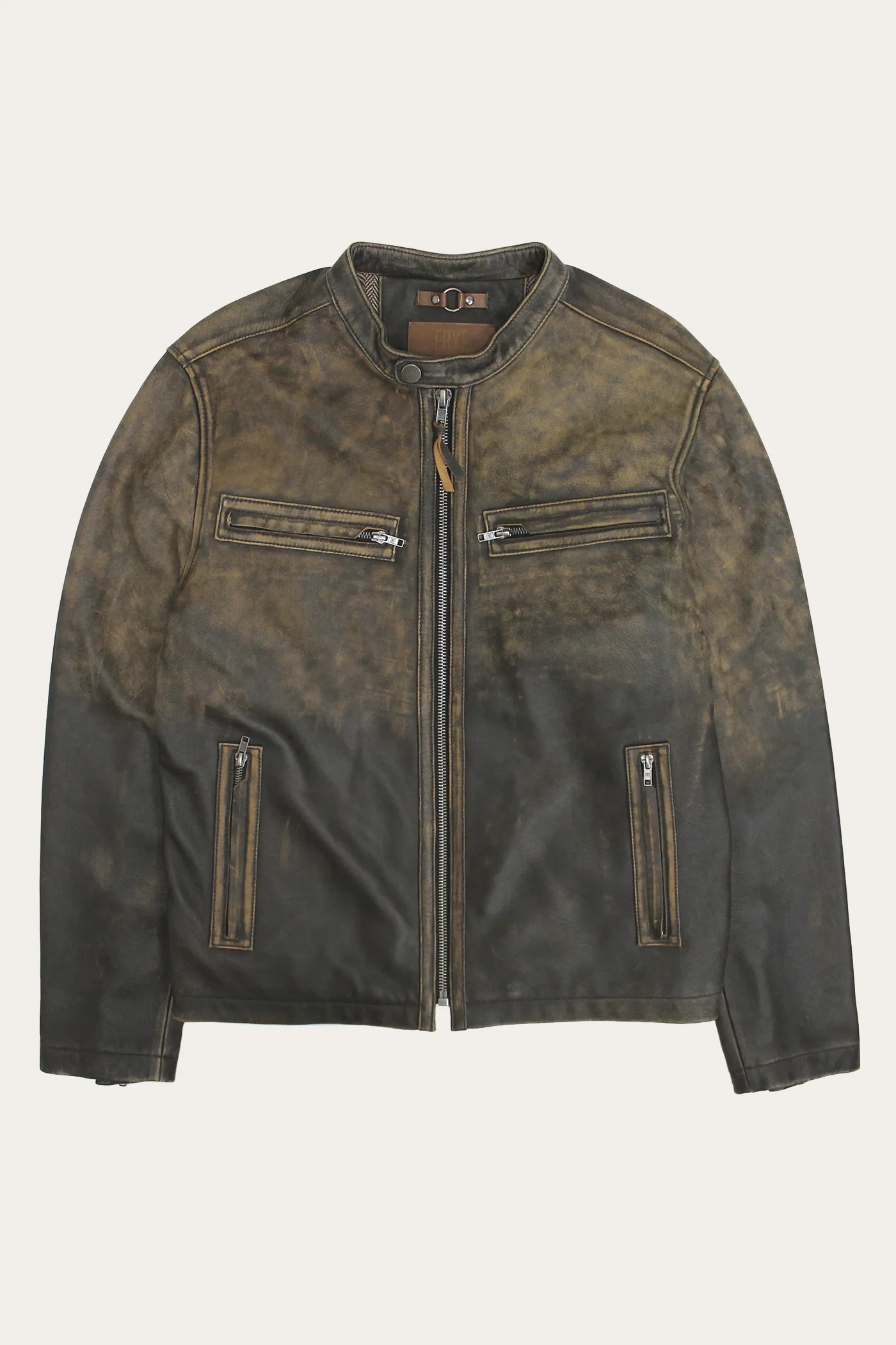 Ombre Racer Leather Jacket