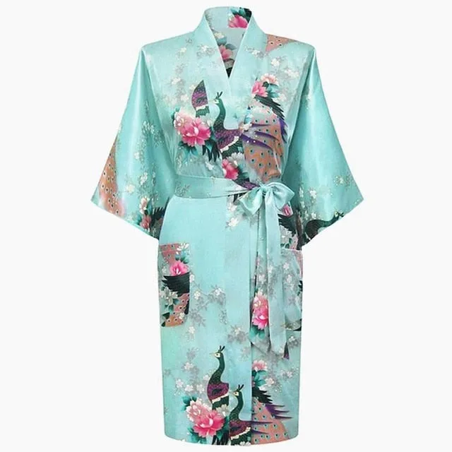 Rayon Bath/home/Nightwear Floral Robe