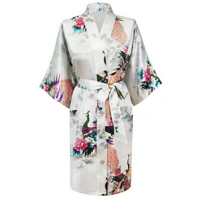 Rayon Bath/home/Nightwear Floral Robe