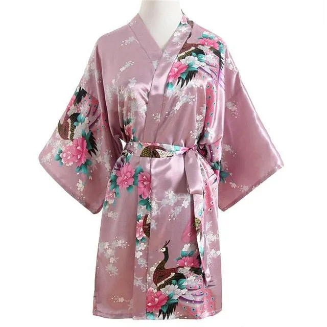 Rayon Bath/home/Nightwear Floral Robe