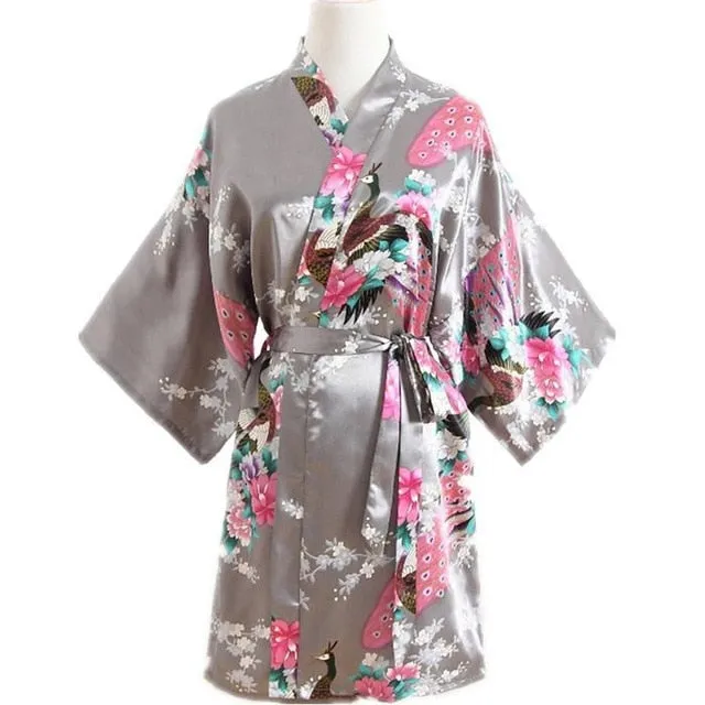 Rayon Bath/home/Nightwear Floral Robe