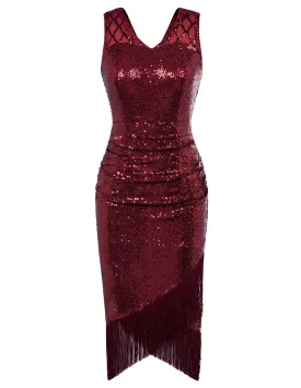 Sequin Dress Simple 1920s Flapper Cocktail Party Dresses