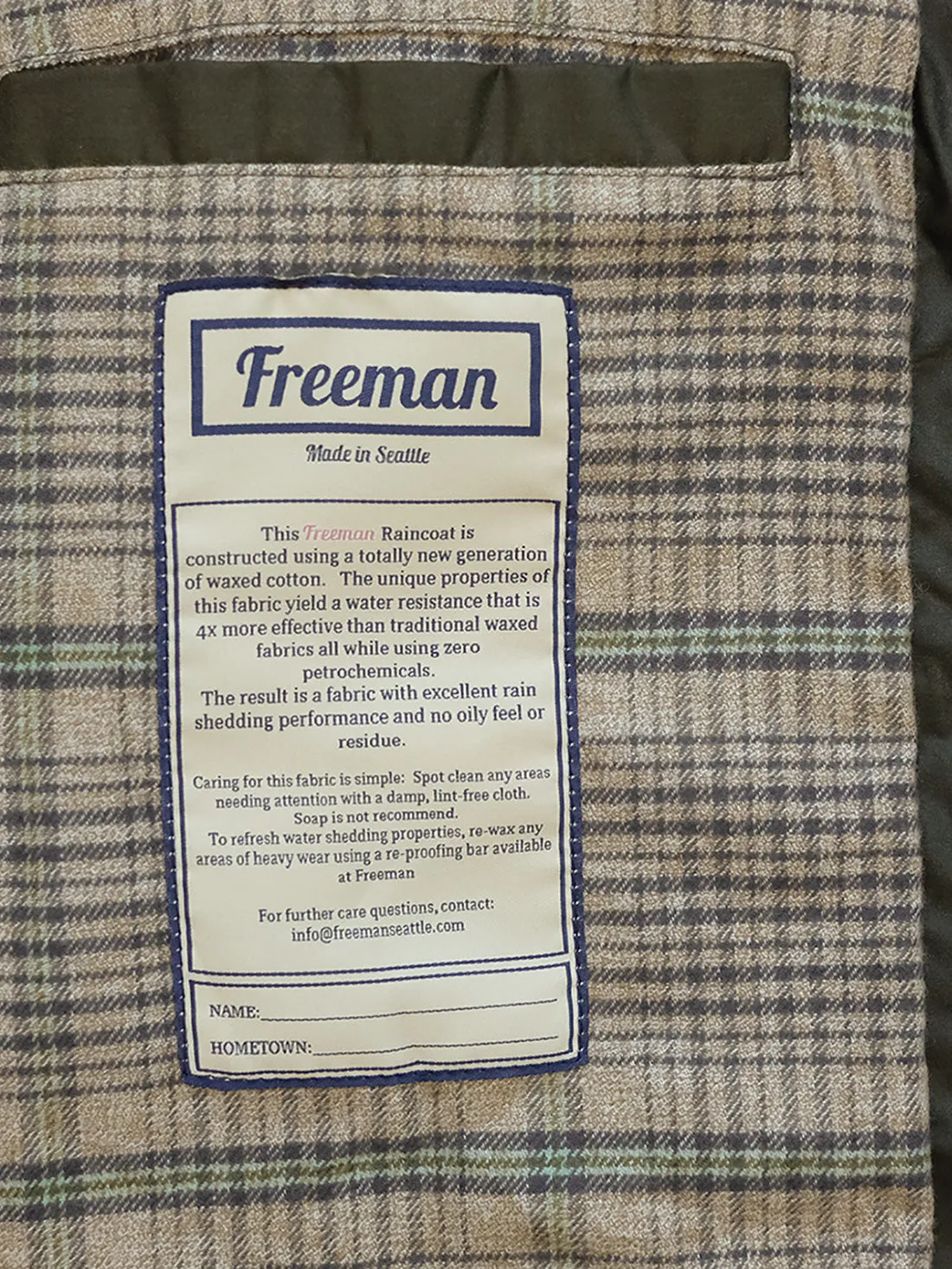 Waxed Freeman – Peat