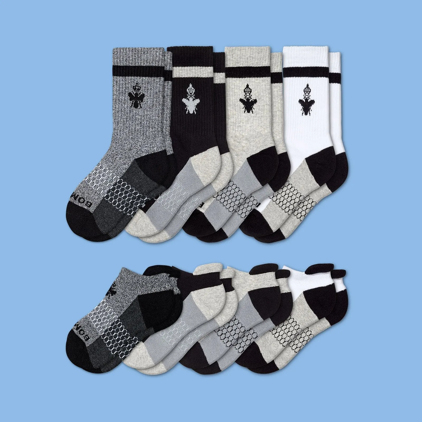 Youth Originals Calf & Ankle Sock 8-Pack